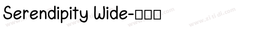 Serendipity Wide字体转换